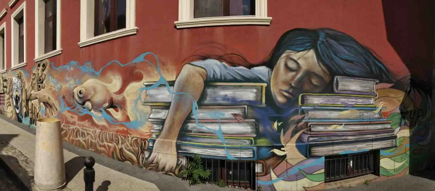 stack of books