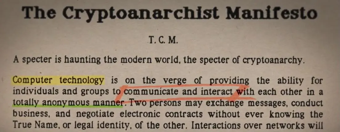 a cypherpunk’s manifesto