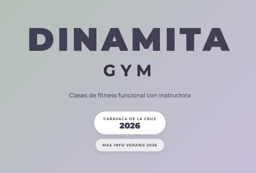 Dinamita Gym website