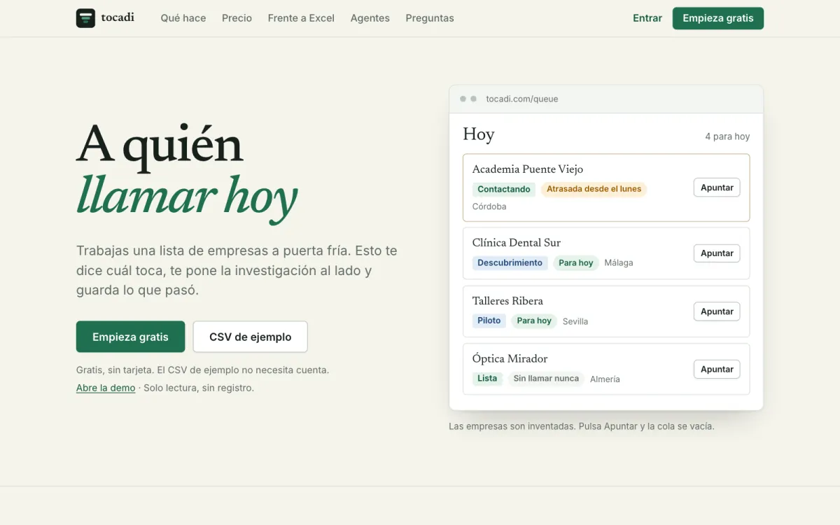 tocadi, app de ventas