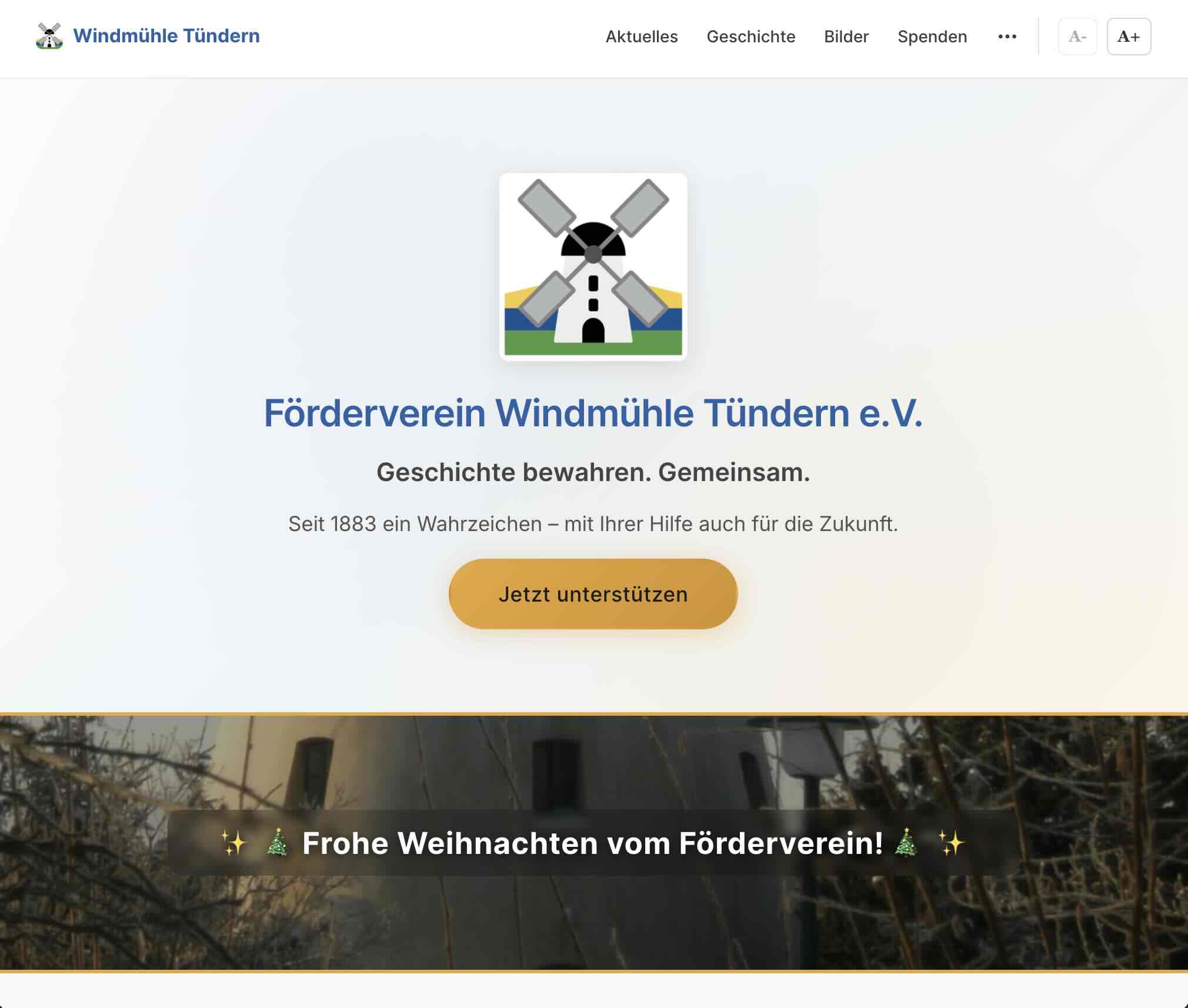 Windmuehle Tündern website